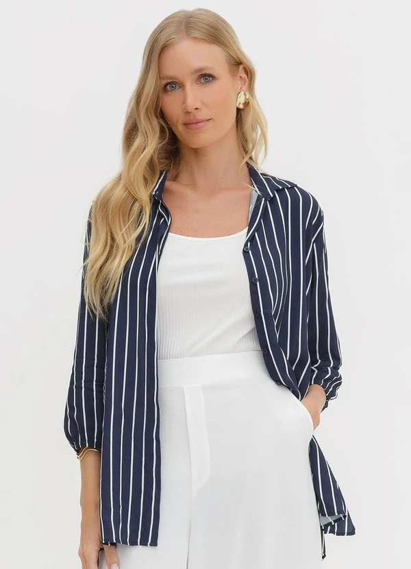 Principessa - Camisa Manga 7/8 em Viscose Queila Marinho 6