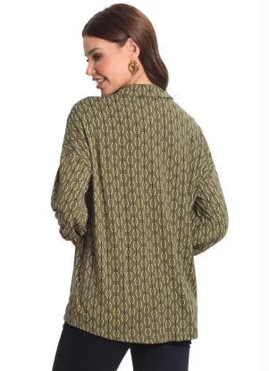 Rovitex - Camisa Manga 7/8 Feminina Verde - ROVITEX