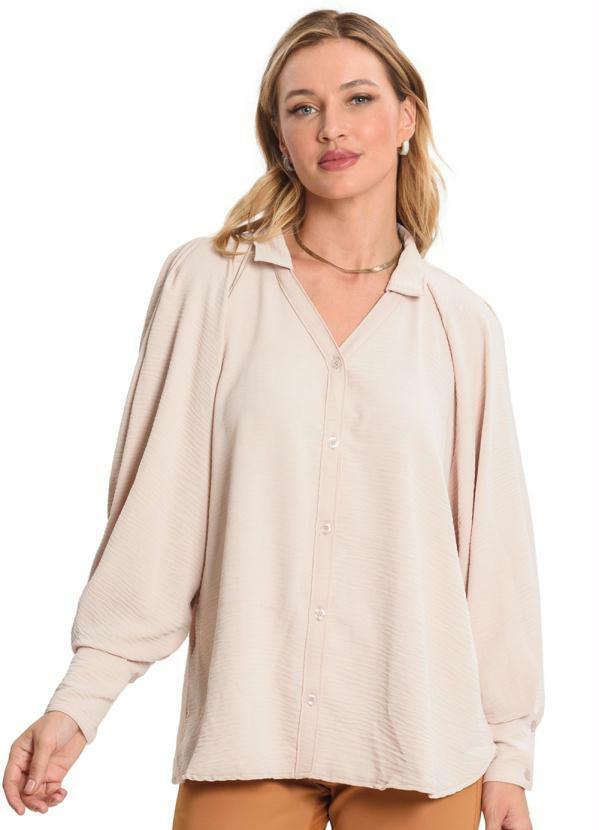 Endless - Camisa Manga Longa Bege