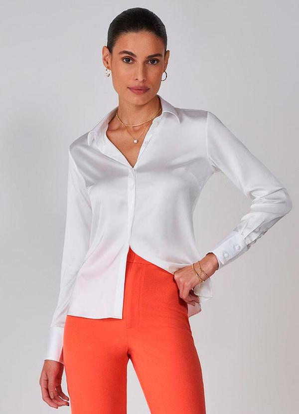 Principessa - Camisa Manga Longa Calista Off White