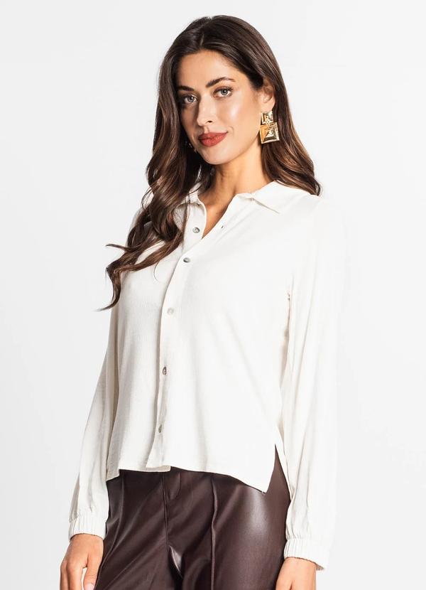 Endless - Camisa Manga Longa com Botões Branco