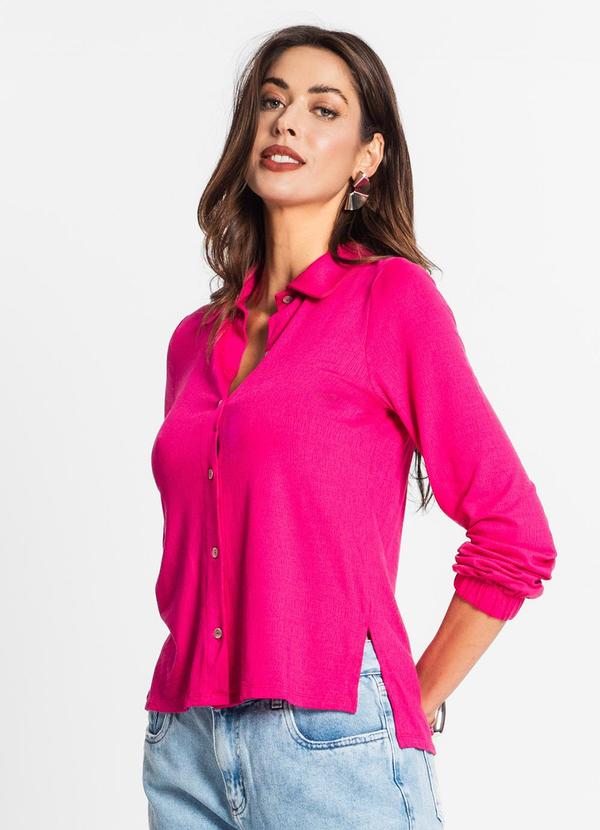 Endless - Camisa Manga Longa com Botões Rosa