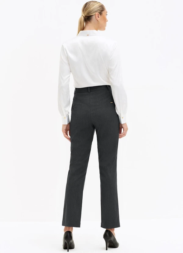 Principessa - Camisa Manga Longa Regular em Cetim Off White Aurora 4