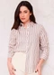 Doce Trama - Camisa Manga Longa em Linho Sunset Azul - variação: Branco