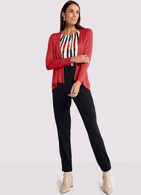 Lunender - Camisa Manga Longa em Viscose com Lastex Bege 6