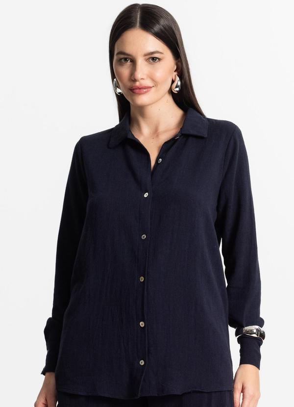 Endless - Camisa Manga Longa Feminina Azul