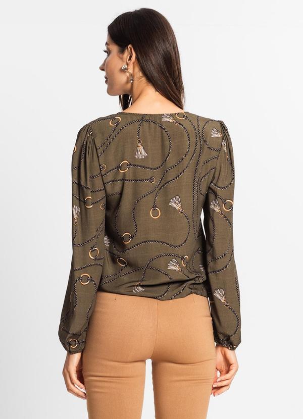 Endless - Camisa Manga Longa Feminina em Viscose Verde 2