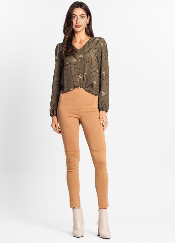 Endless - Camisa Manga Longa Feminina em Viscose Verde 3