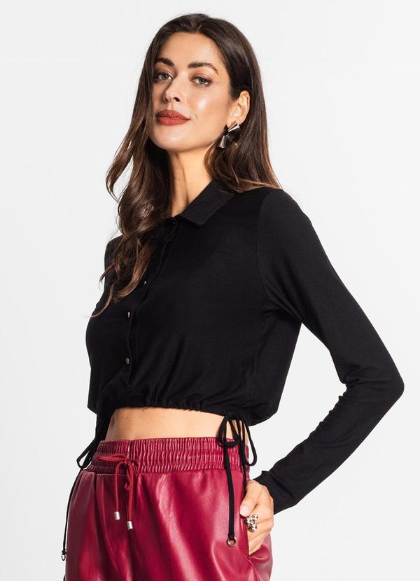 Endless - Camisa Manga Longa Feminina Preto