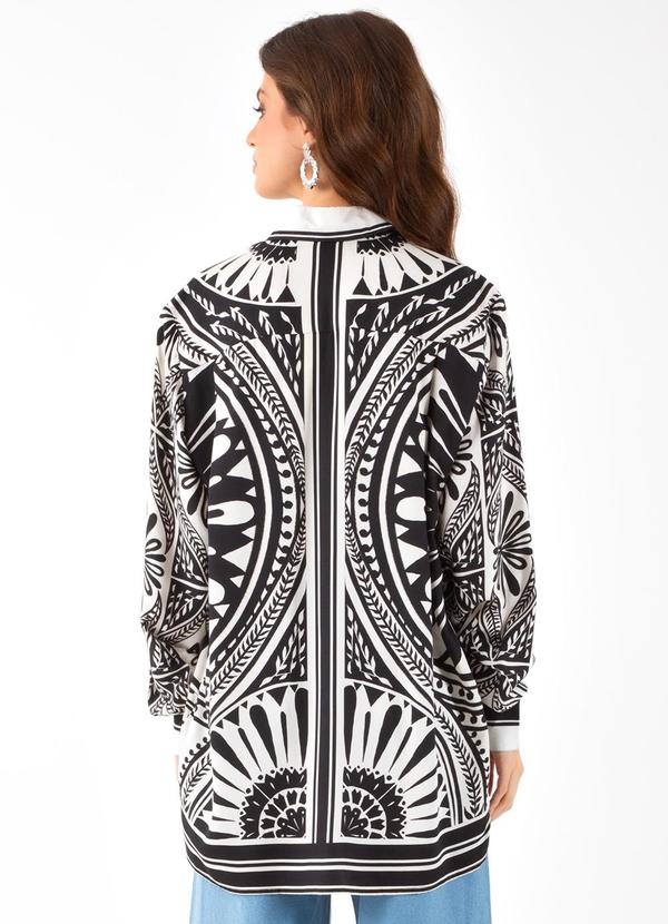 Farm - Camisa Manga Longa Mandalina Preto 2