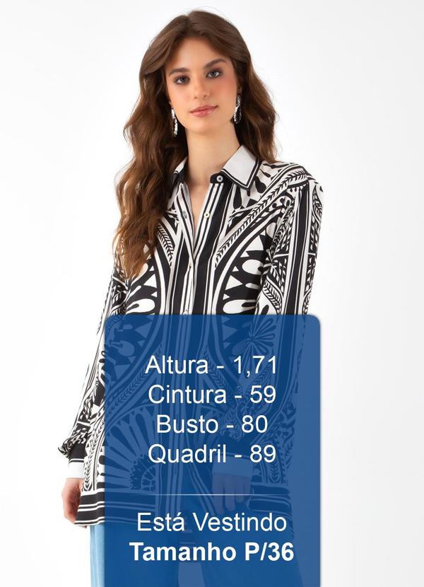 Farm - Camisa Manga Longa Mandalina Preto 5