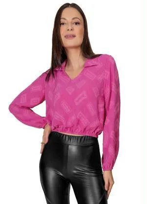 Rovitex - Camisa Manga Longa Rosa - ROVITEX
