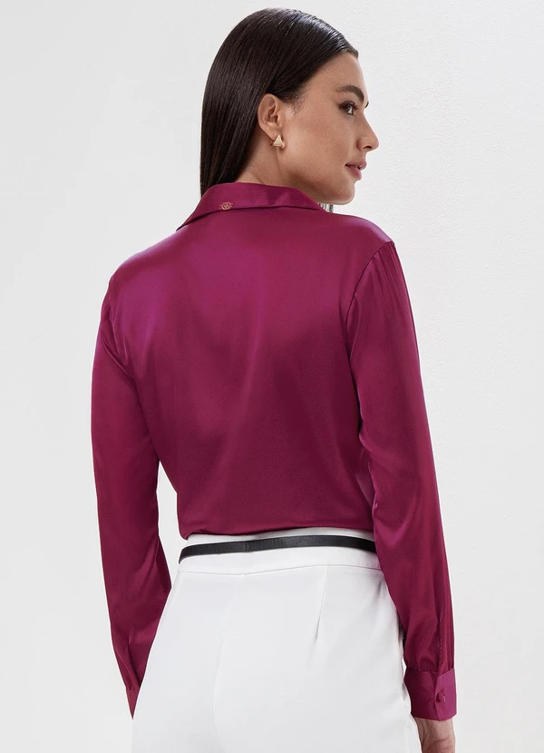 Principessa - Camisa Manga Longa Super Comfy Rosa Cereja Danaila 2