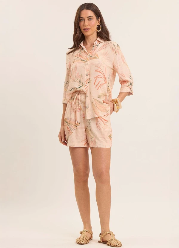 Doce Trama - Camisa Manga Longa Veraneio Estampada Estampado 3