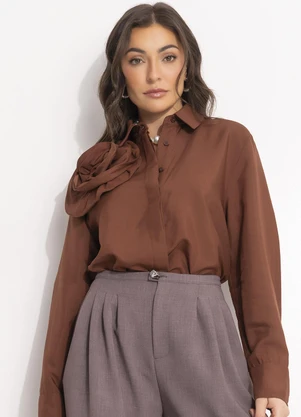 Colcci - Camisa Marrom - COLCCI