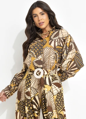 Farm - Camisa Mistura de Caju Amarelo - FARM