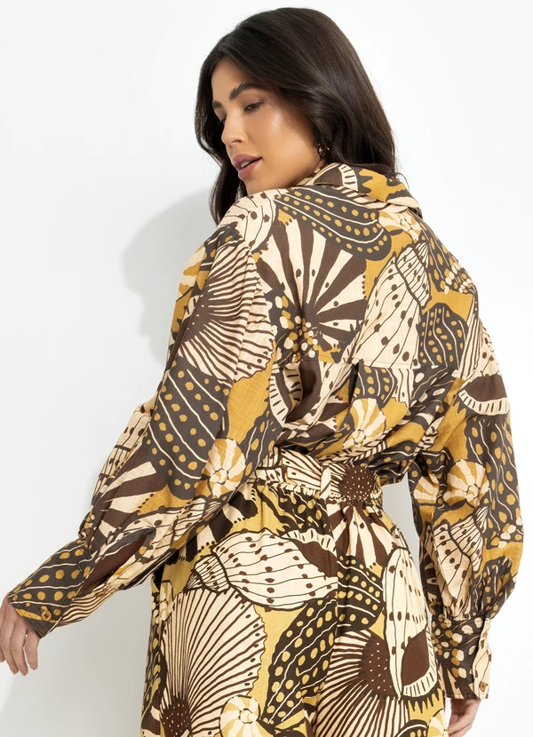 Farm - Camisa Mistura de Caju Amarelo 2