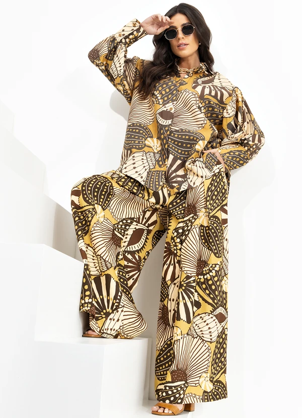 Farm - Camisa Mistura de Caju Amarelo 6