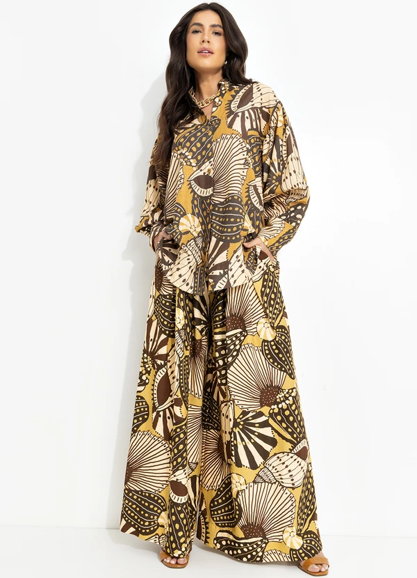 Farm - Camisa Mistura de Caju Amarelo 7