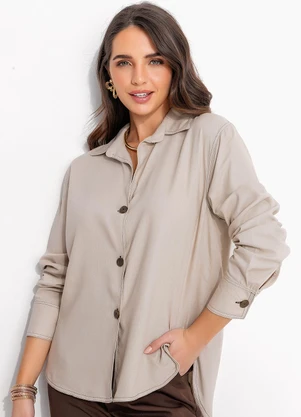 Quintess - Camisa Natural em Linho - QUINTESS