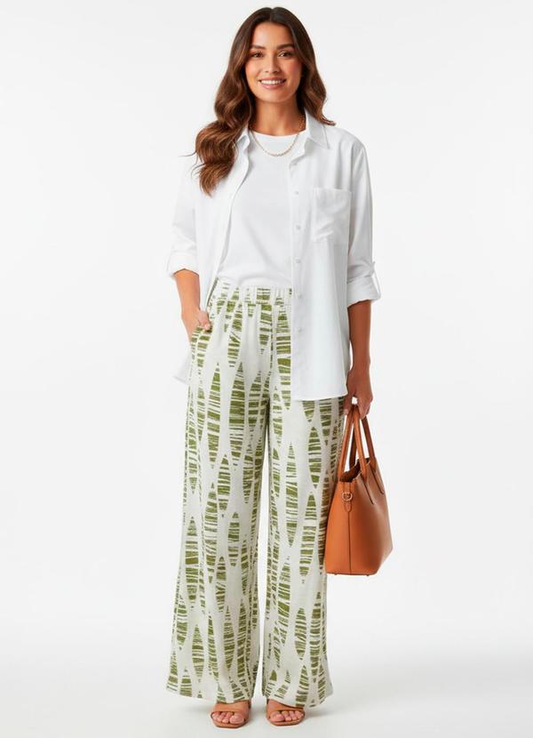 Quintess - Camisa Off White em Viscose Plana Sarjada 3