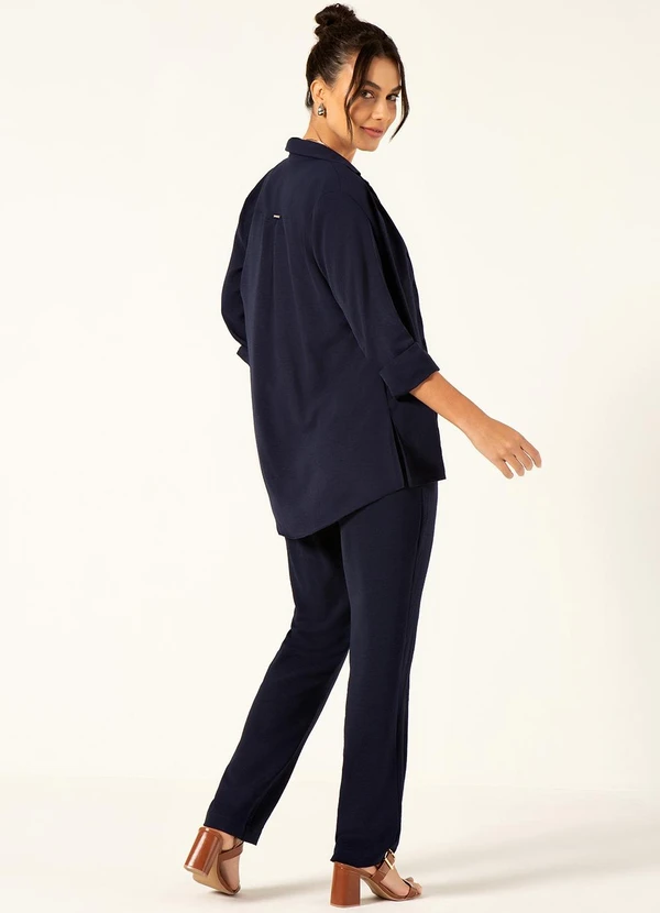 Principessa - Camisa Oversized Azul Marinho Helô 4