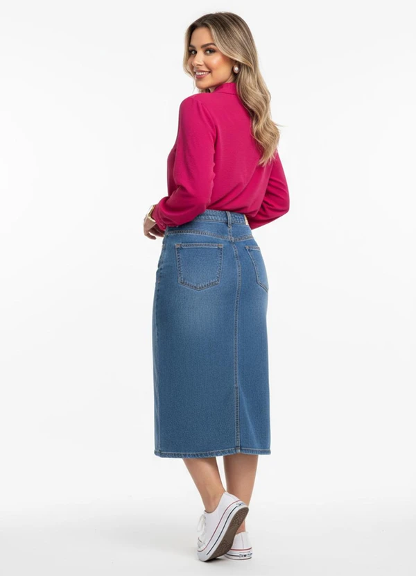 Quintess - Camisa Pink em Crepe Plano 3