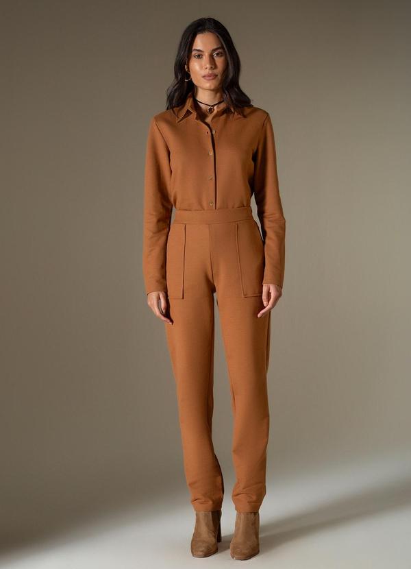 Use Modo - Camisa Reta Marrom 2