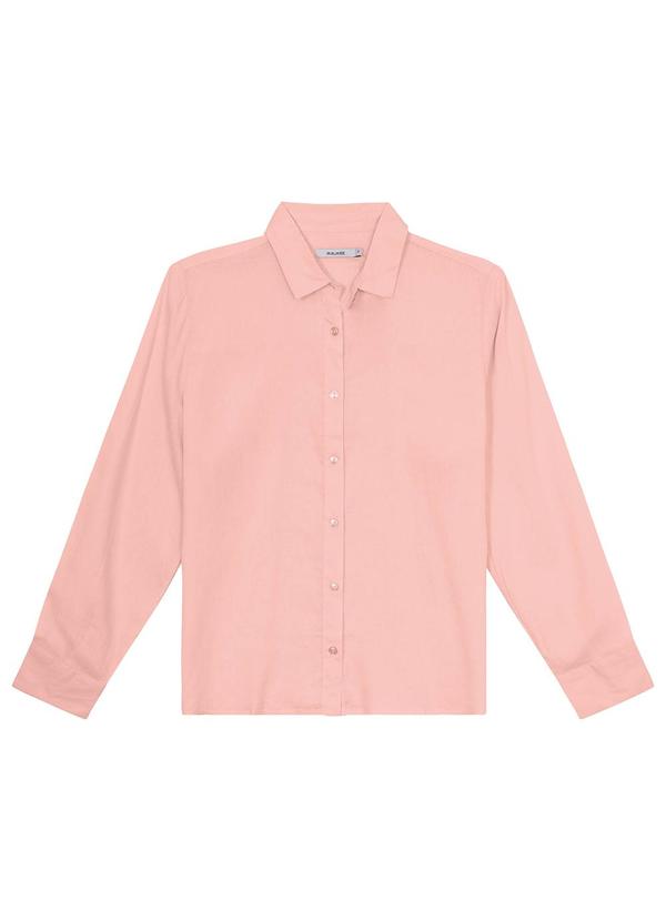 Malwee - Camisa Rosê Tradicional em Viscolinho