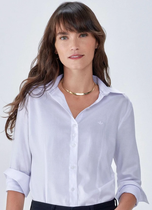 Principessa - Camisa Social Básica Off White Roberta 4