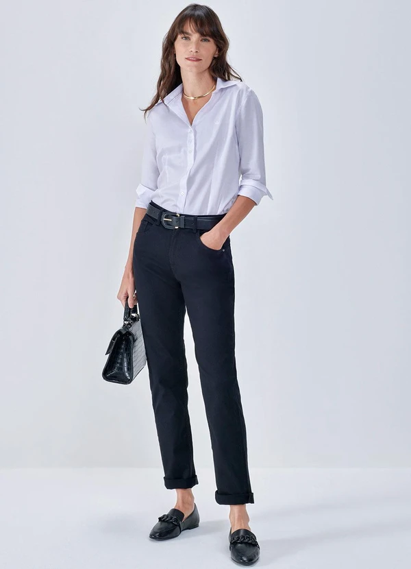 Principessa - Camisa Social Básica Off White Roberta 8