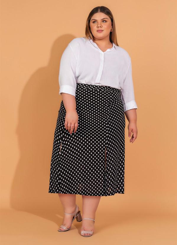 bonprix - Camisa Social com Abertura nas Laterais Branca 11