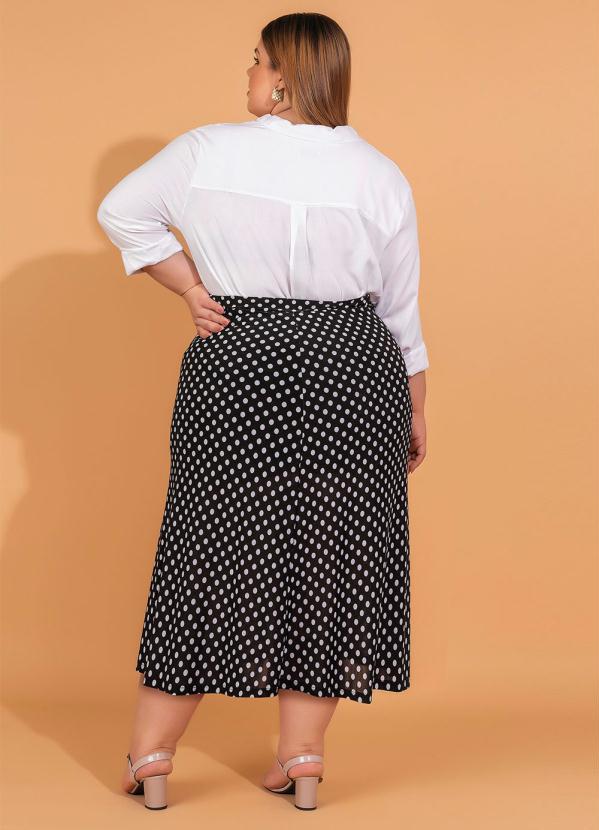 bonprix - Camisa Social com Abertura nas Laterais Branca 12