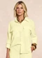 Doce Trama - Camisa Soft Garden em Geometric Flow Amarelo - variação: Amarelo