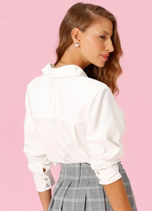 Outlet - Camisa Suzane Off White - OUTLET