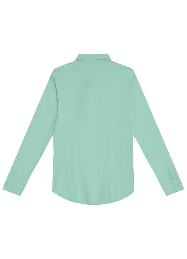 Malwee - Camisa Tradicional em Tricoline Verde Água 3