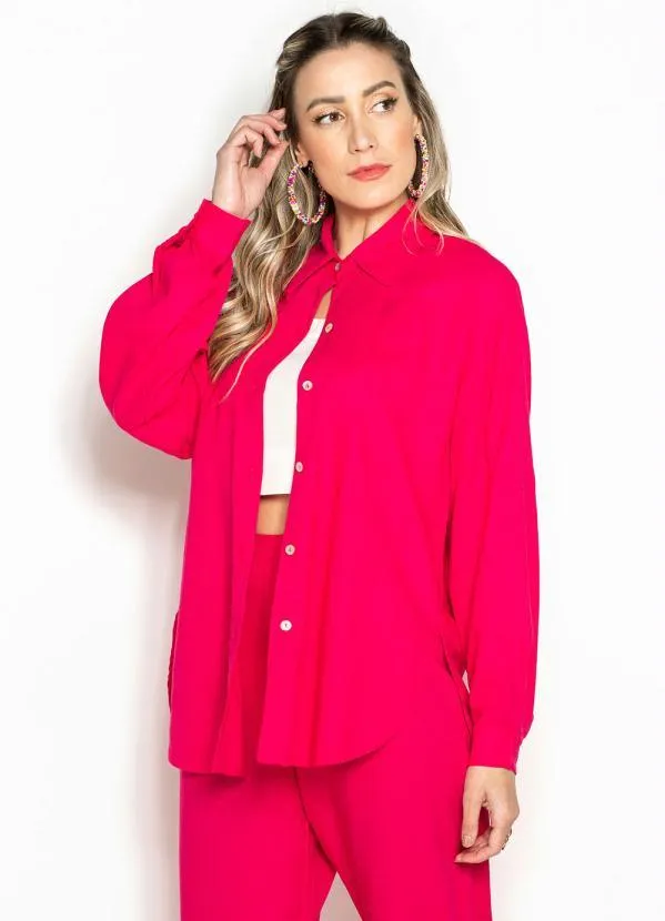 Maria Filó - Camisão de Linho Rosa