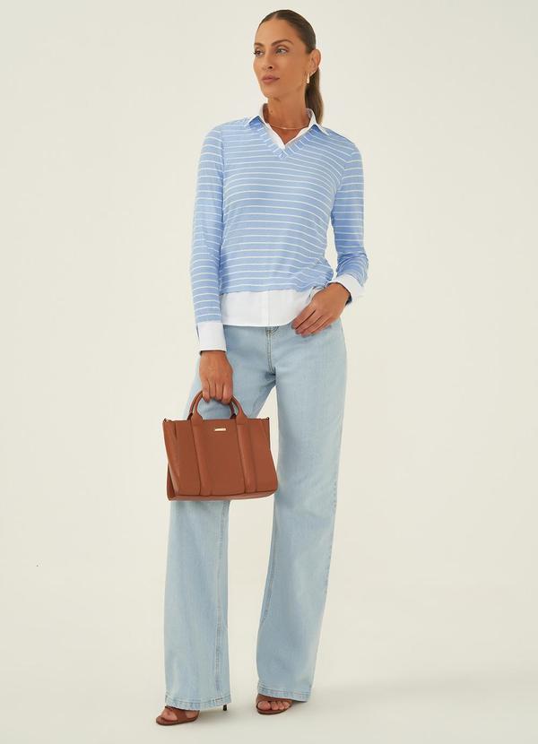 Principessa - Suéter Camisa Listrada Nalva Azul 4