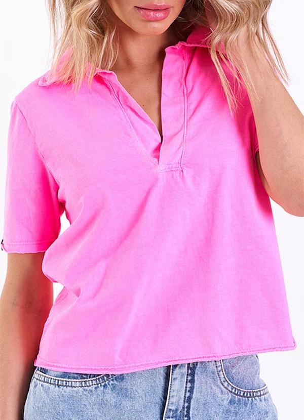 Amo Brand - Blusa Gola Polo Pink 3