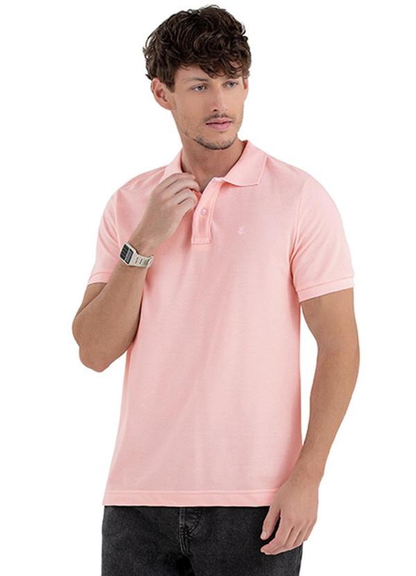 Rezzato - Camisa Casual Core Adulto Masculino Rosa  1