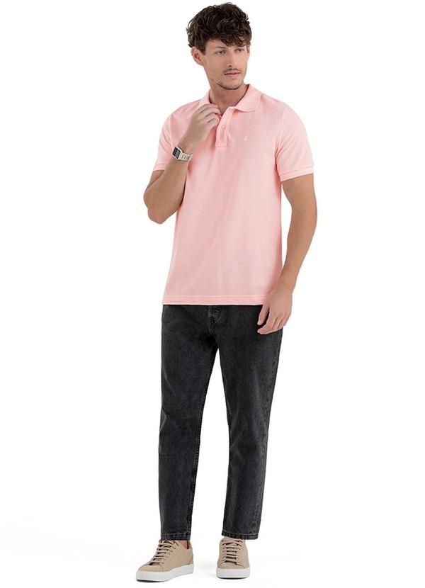 Rezzato - Camisa Casual Core Adulto Masculino Rosa  2
