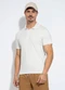 Exco - Camisa Polo em Algodão Bege - variação: Branco