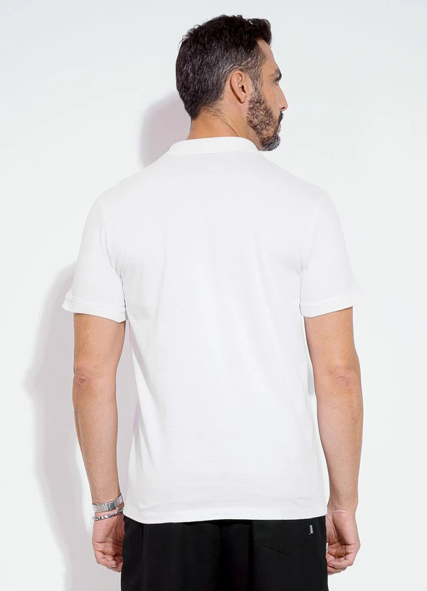 Exco - Camisa Polo em Algodão Branco 2