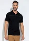 Exco - Camisa Polo em Algodão Azul - variação: Preto