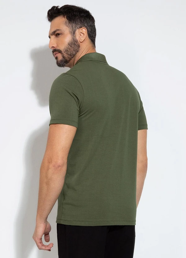 Exco - Camisa Polo em Algodão Verde 2