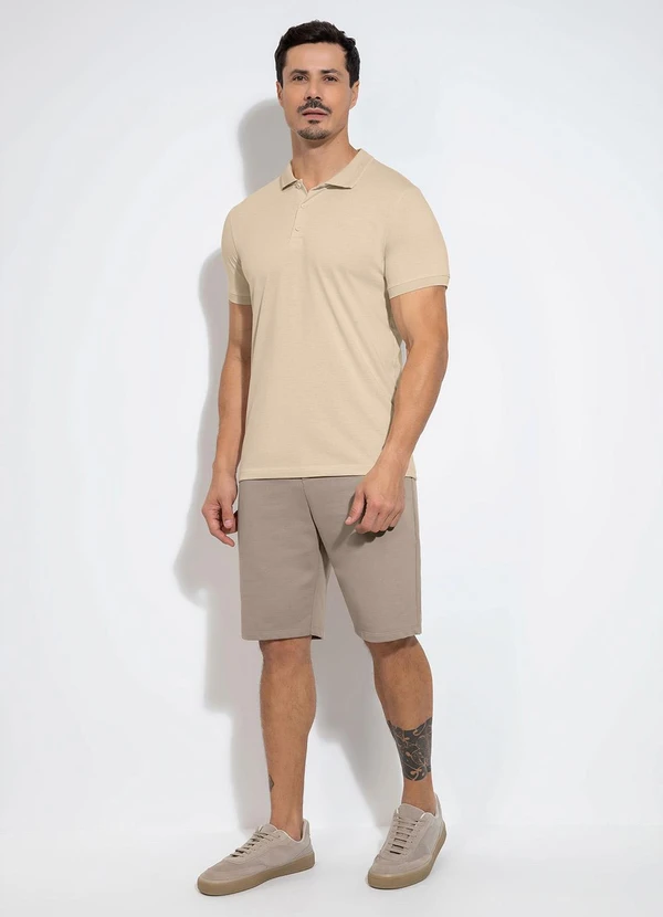 Exco - Camisa Polo em Malha Bege 3