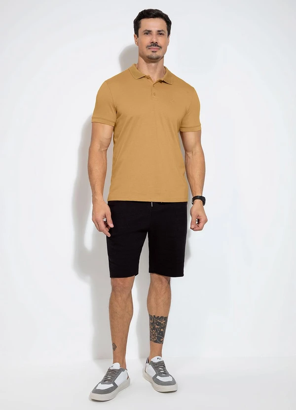 Exco - Camisa Polo em Malha Bege 3