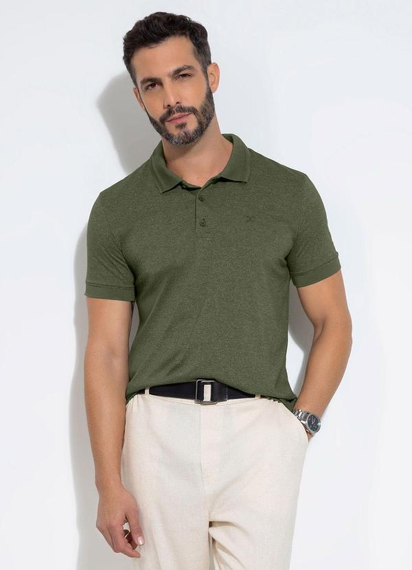 Exco - Camisa Polo em Malha Verde