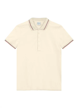 Malwee - Camisa Polo Slim Feminina Off White - MALWEE