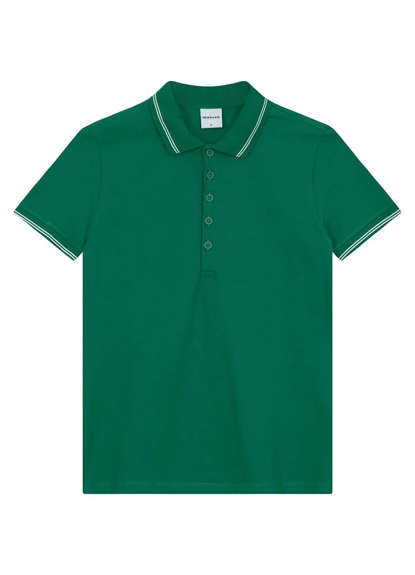 Malwee - Camisa Polo Slim Feminina Verde